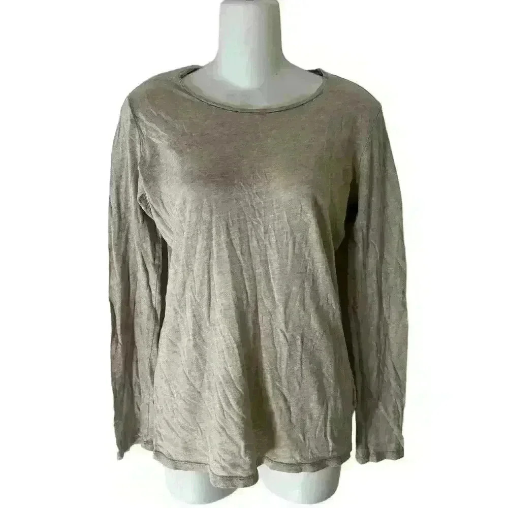 Majestic Paris For Nemain Marcus Top Womens 3 Superwashed Soft Touch Tee Tan